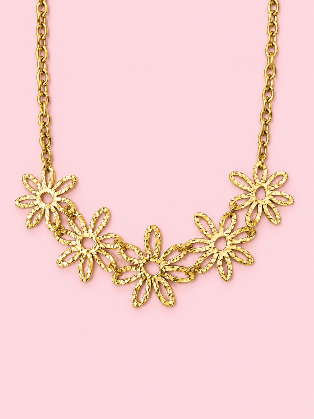Collier Emie en acier inoxydable doré