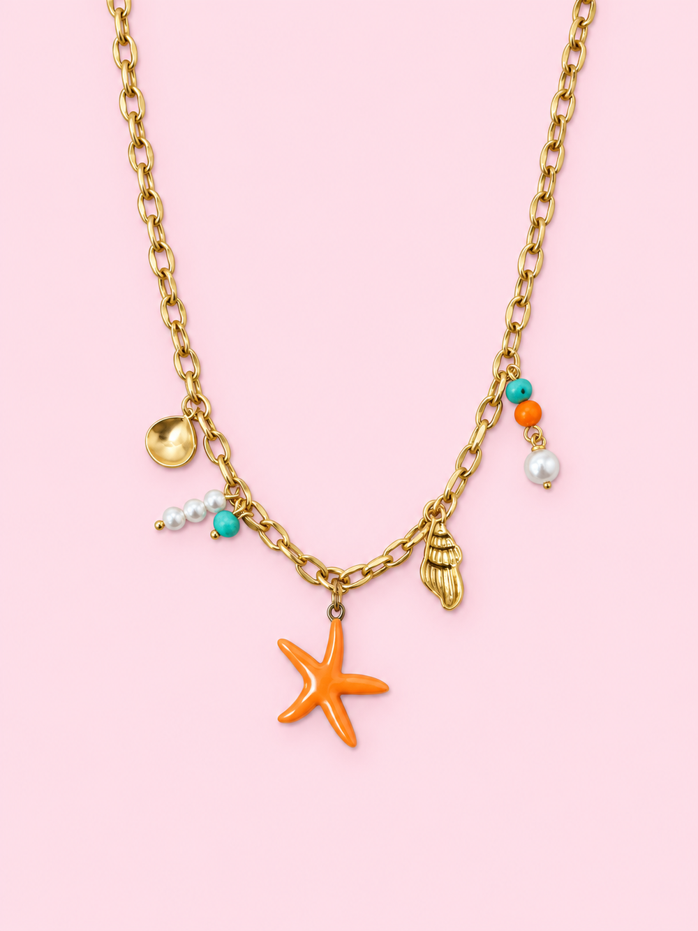 Collier Prestige en acier inoxydable doré