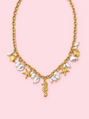 Collier Vayana en acier inoxydable doré