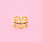 Bague rainbow