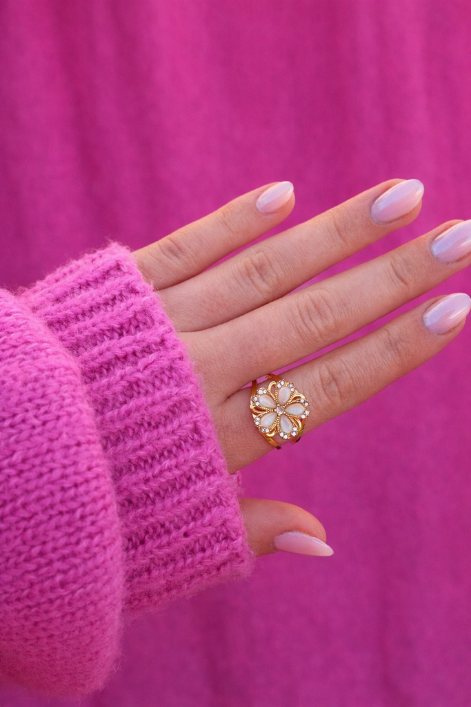 Bague Jeune Créatrice Lilly Hype Orange, Style Hippie Chic, Pâte Polymère