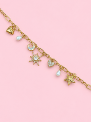 Bracelet Ciela en acier inoxydable doré