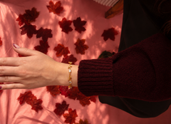 Bracelet Rosae blanc