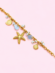 Bracelet Sandy en acier inoxydable doré