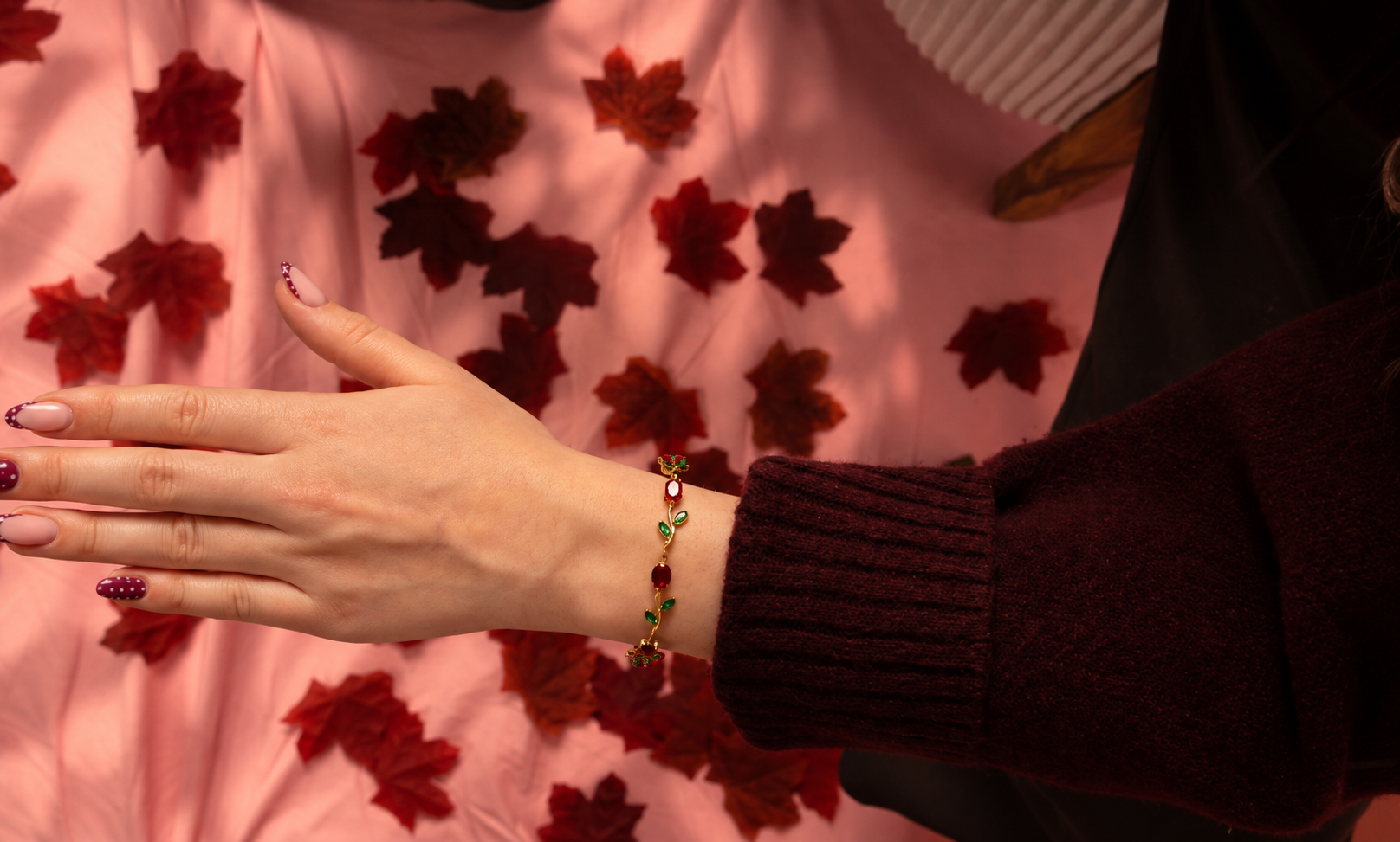 Bracelet Rosae rouge