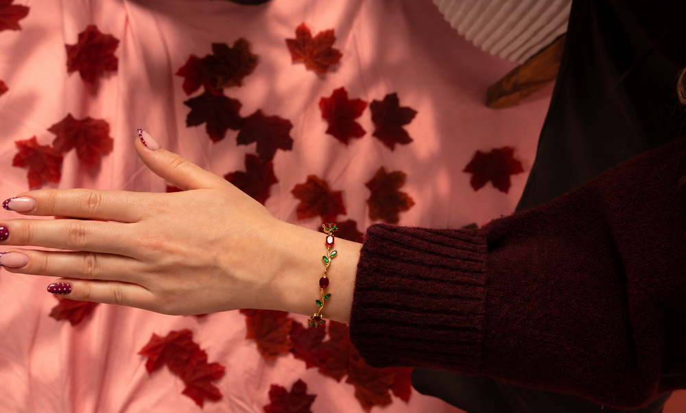 Bracelet Rosae rouge