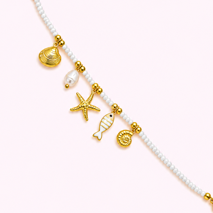 Bracelet Vaea en acier inoxydable doré