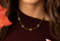 Collier Reflets vert