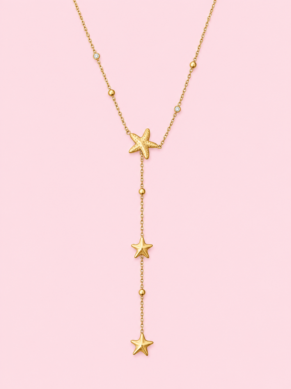 Collier Baela en acier inoxydable doré