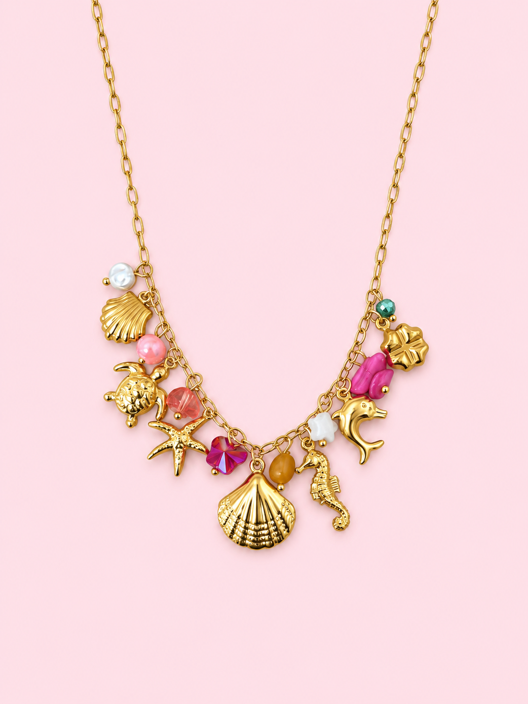 Collier Bella en acier inoxydable doré