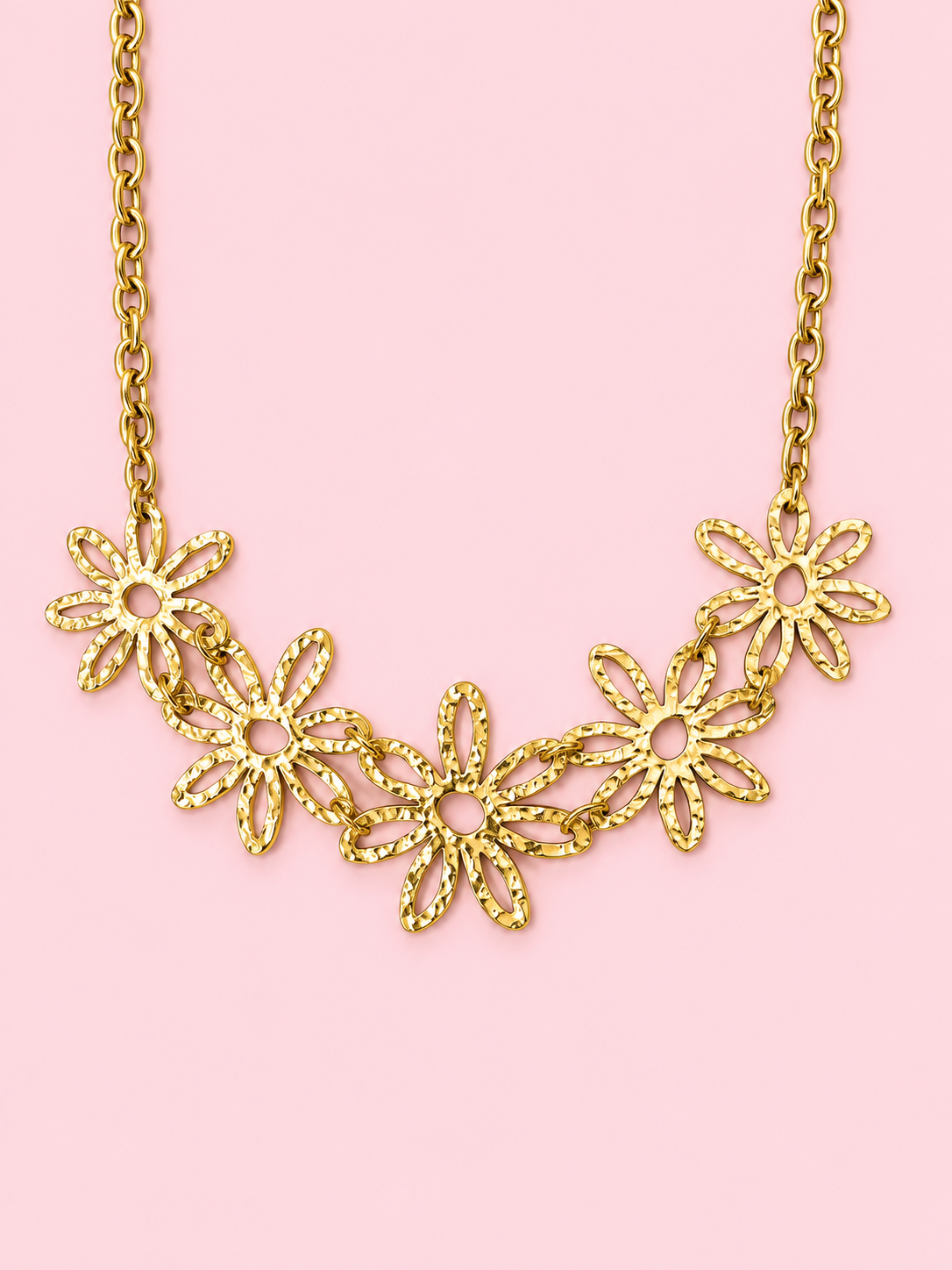 Collier Emie en acier inoxydable doré