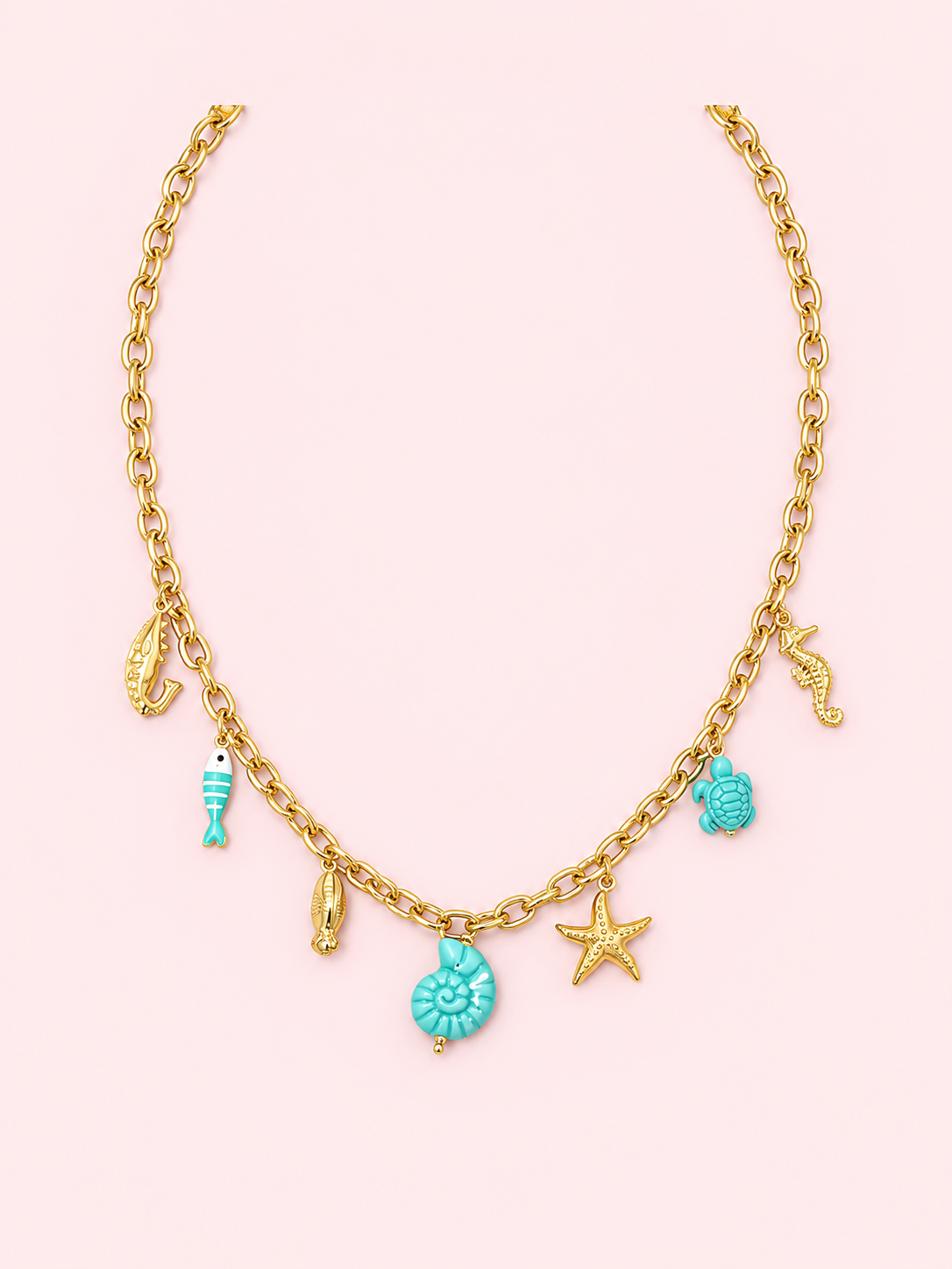 Collier Mirage en acier inoxydable doré