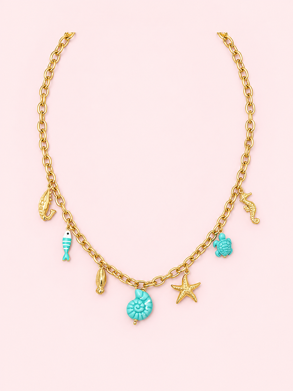 Collier Mirage en acier inoxydable doré