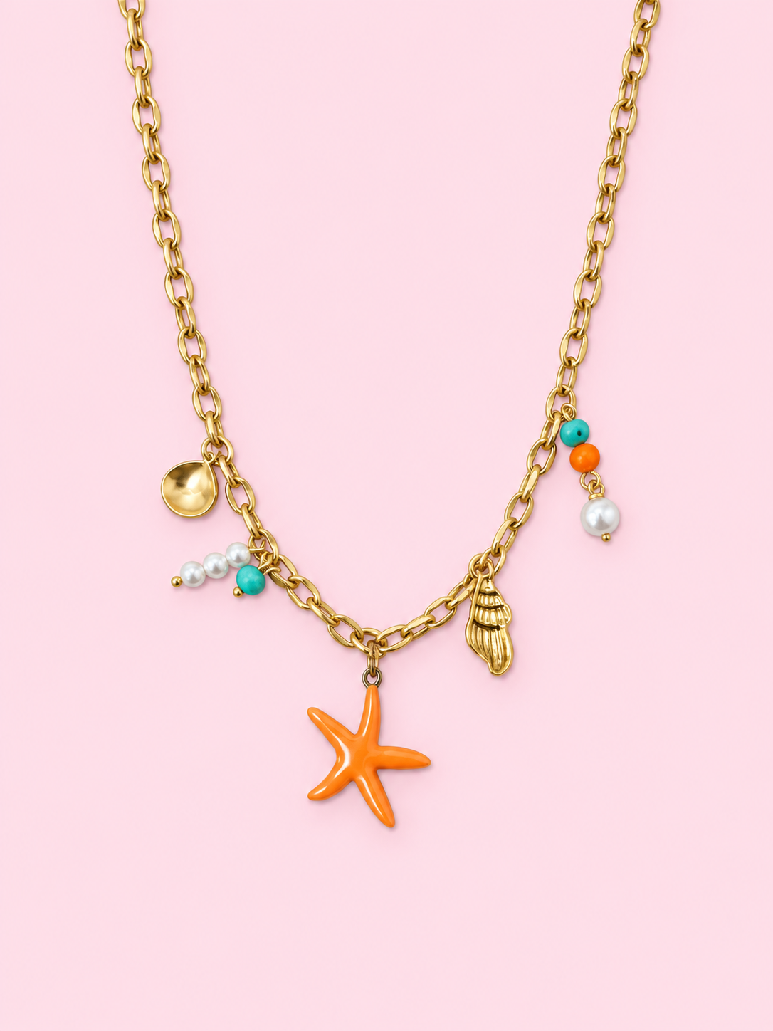 Collier Prestige en acier inoxydable doré