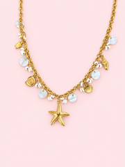 Collier Sandy en acier inoxydable doré