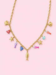 Collier Santa Barbara en acier inoxydable doré