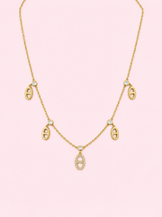 Collier Trendy en acier inoxydable doré