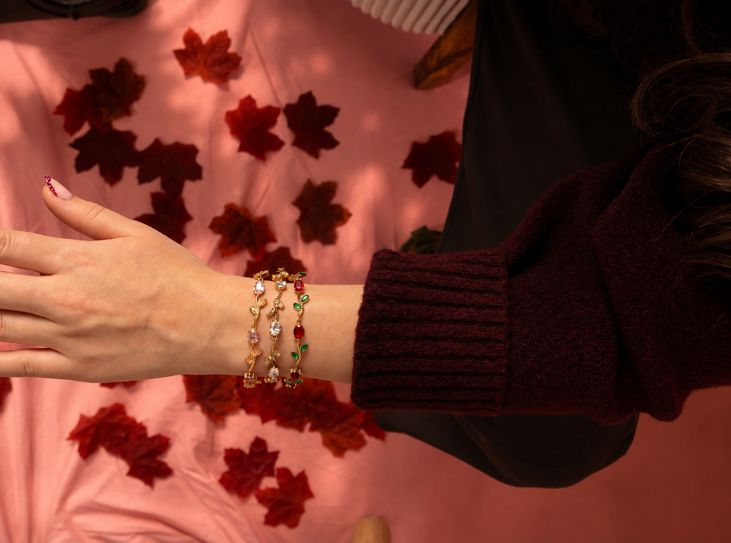 Bracelet Rosae — les trois coloris