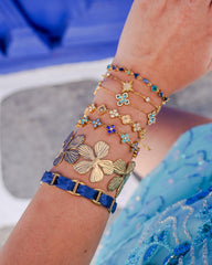 Bracelet Lysia bleu en composition