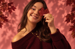Collier Nova porté avec le Collier Adèle