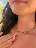 Collier Aphrodite Arc-en-ciel