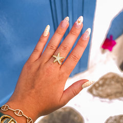 Bague Punta Cana, vue portée