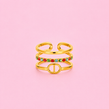 Bague rainbow