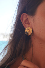 Boucles d'oreilles Jeanne en acier inoxydable doré
