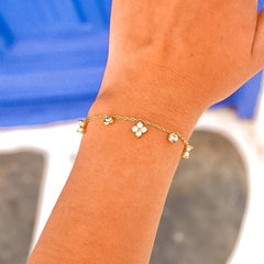 Bracelet Contample en acier inoxydable, ajustable, porté