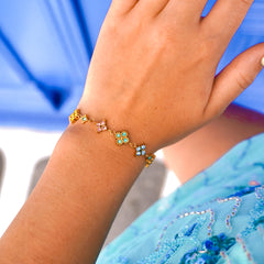 Bracelet Élite en acier inoxydable, ajustable, porté