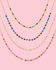 Collier Costa Rica en acier inoxydable, ajustable, porté