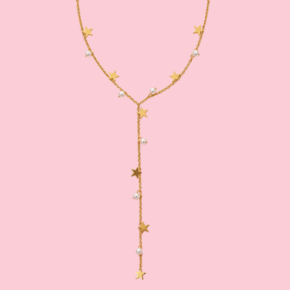 Collier Elia en acier inoxydable, ajustable, porté