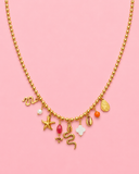 Collier Hawaï en acier inoxydable, ajustable, porté