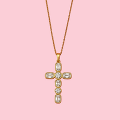 Collier Marie en acier inoxydable, ajustable, porté