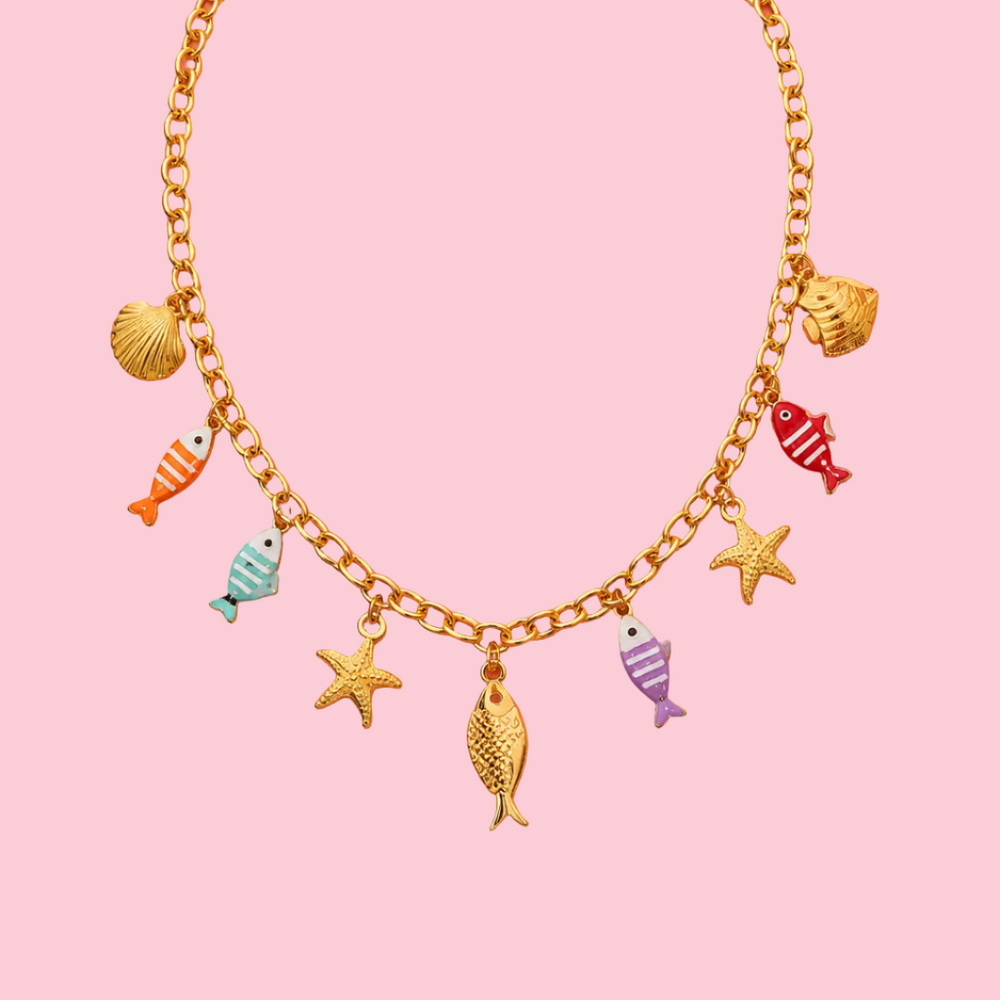 Collier Santa Barbara en acier inoxydable, ajustable, porté