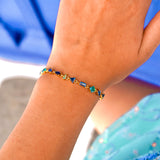 Bracelet Costa Rica bleu, détail