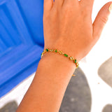 Bracelet Costa Rica vert, vue portée