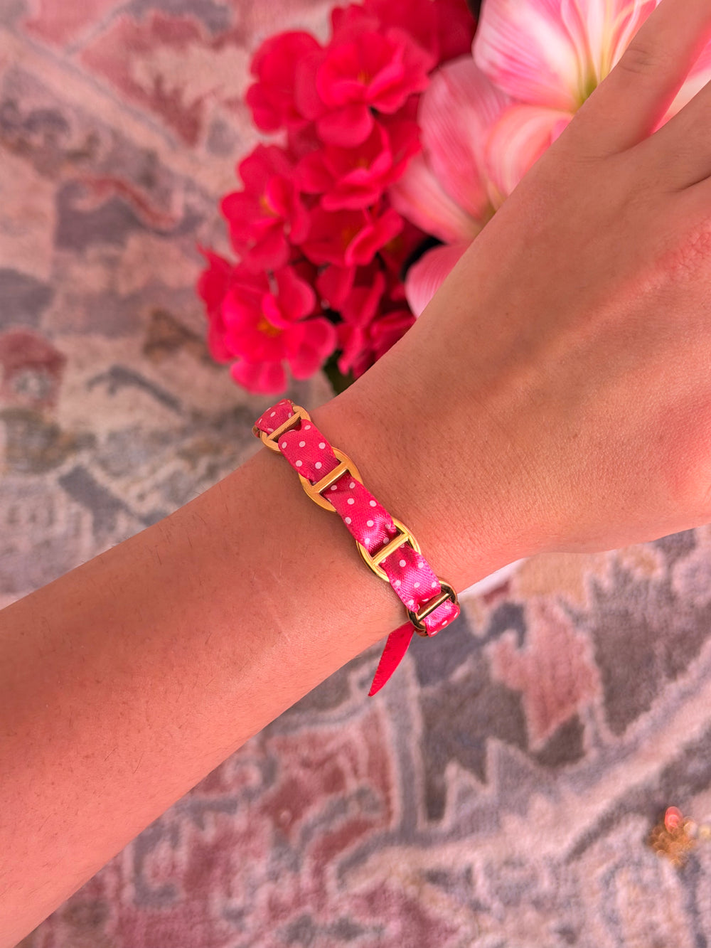 Jonc Pintie rose en acier inoxydable doré