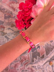 Jonc Pintie rose en acier inoxydable doré